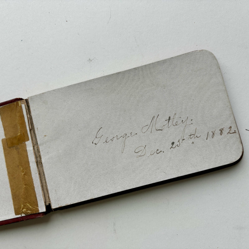 SOLD: 1882 Autograph Album