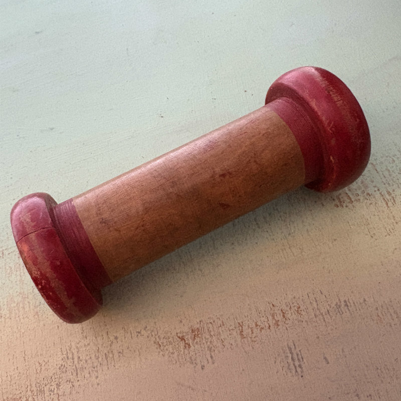 SOLD: Large Vintage Spool: Red