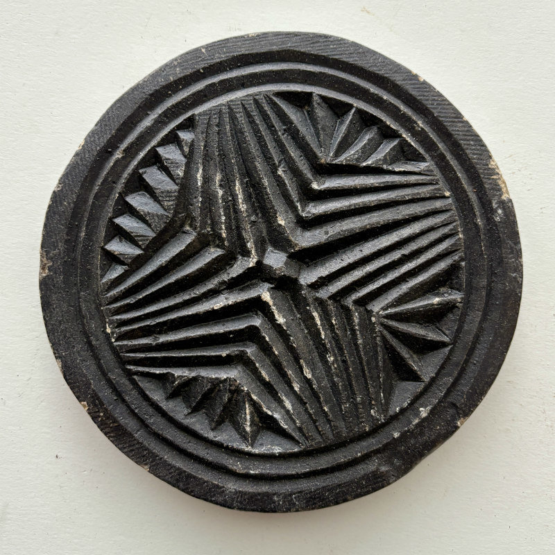 SOLD: Carved Stone Biscuit Mold: 4