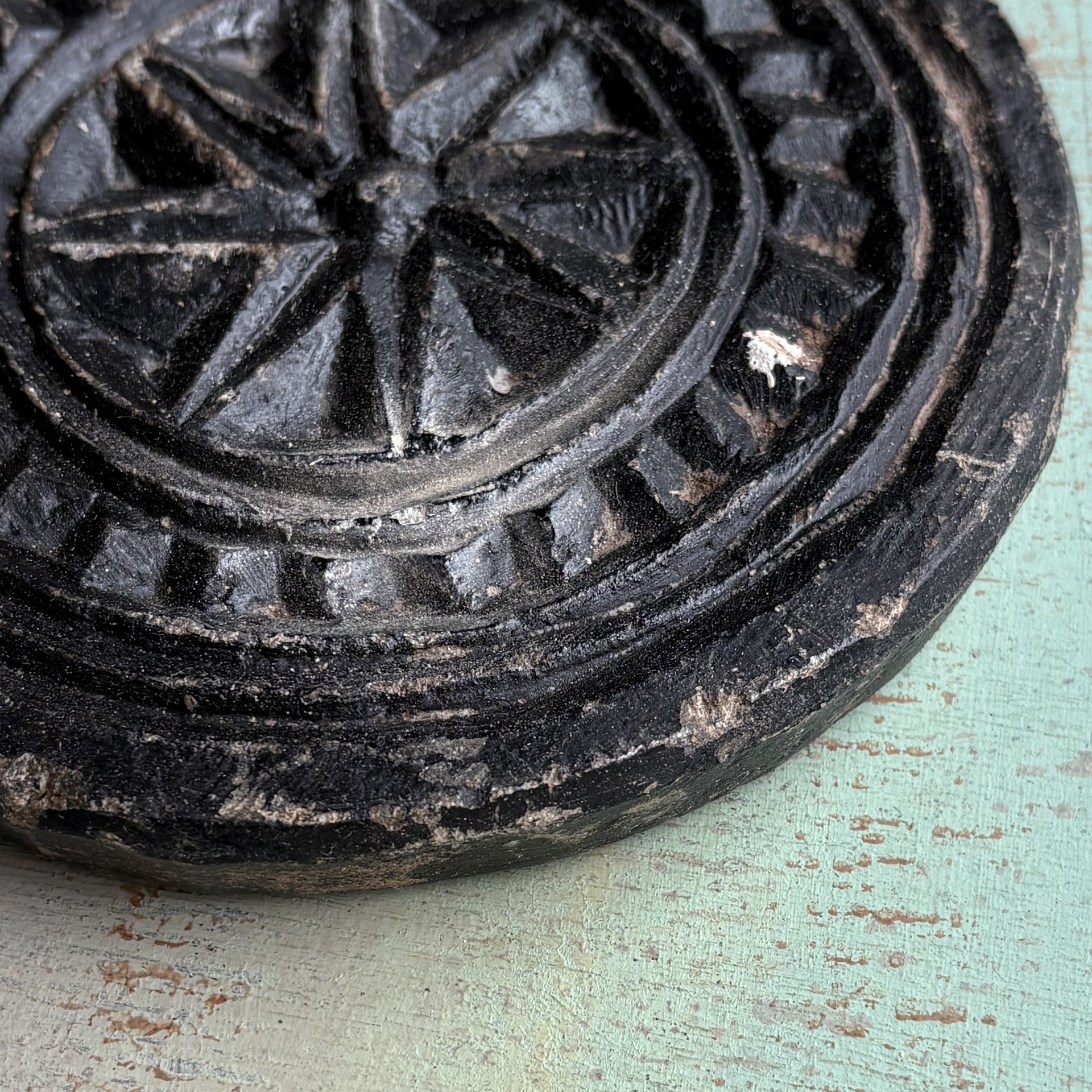 SOLD: Carved Stone Biscuit Mold: 1