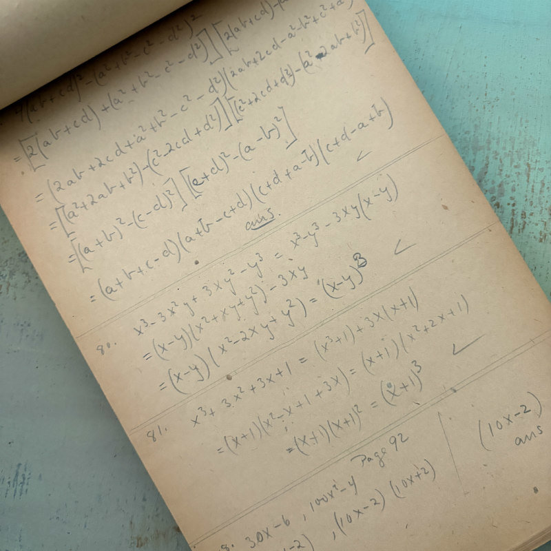 SOLD: 1907 Harvard Blue Book: Large Algebra