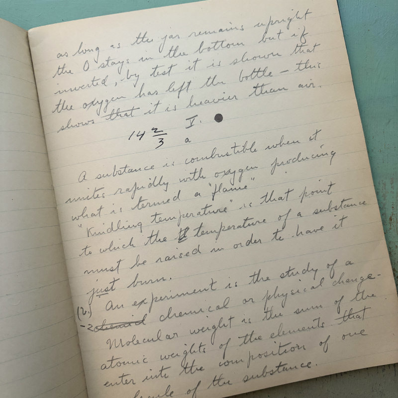 SOLD: 1880-1883 Harvard Blue Book: Chemistry IIA