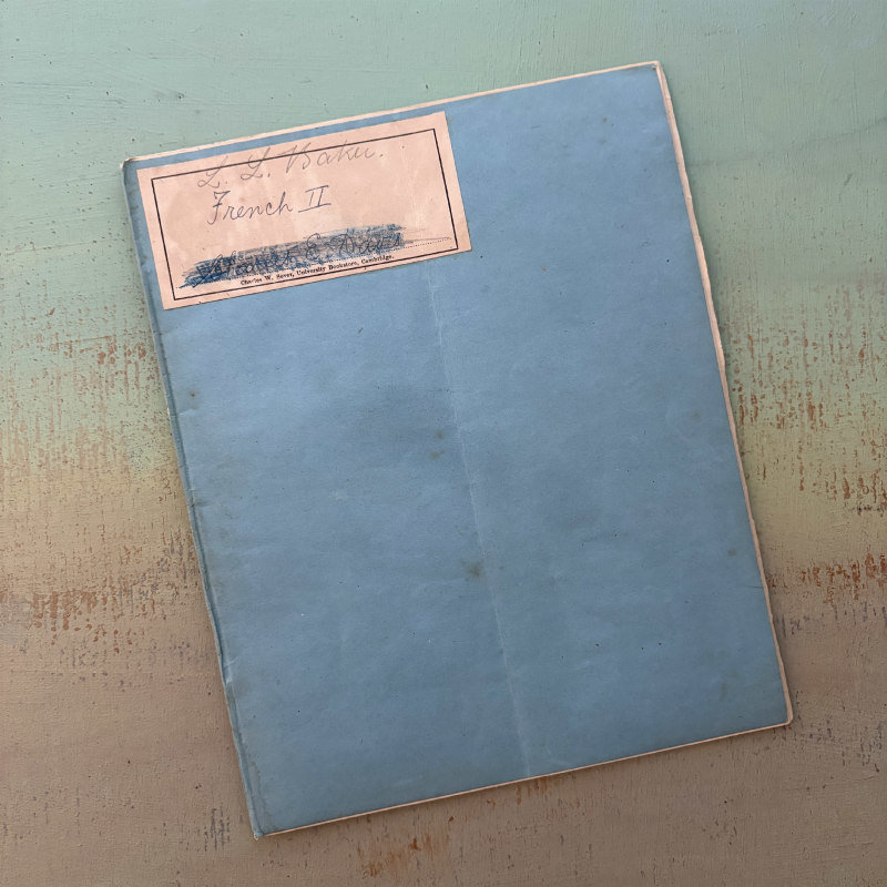 SOLD: 1880-1883 Harvard Blue Book: French II