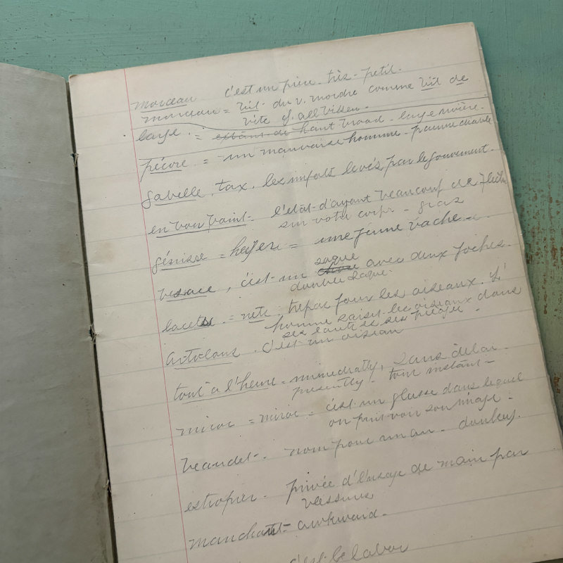 SOLD: 1880-1883 Harvard Blue Book: French II