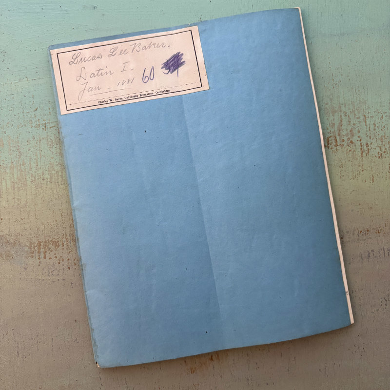 SOLD: 1880-1883 Harvard Blue Book: Latin I - 60