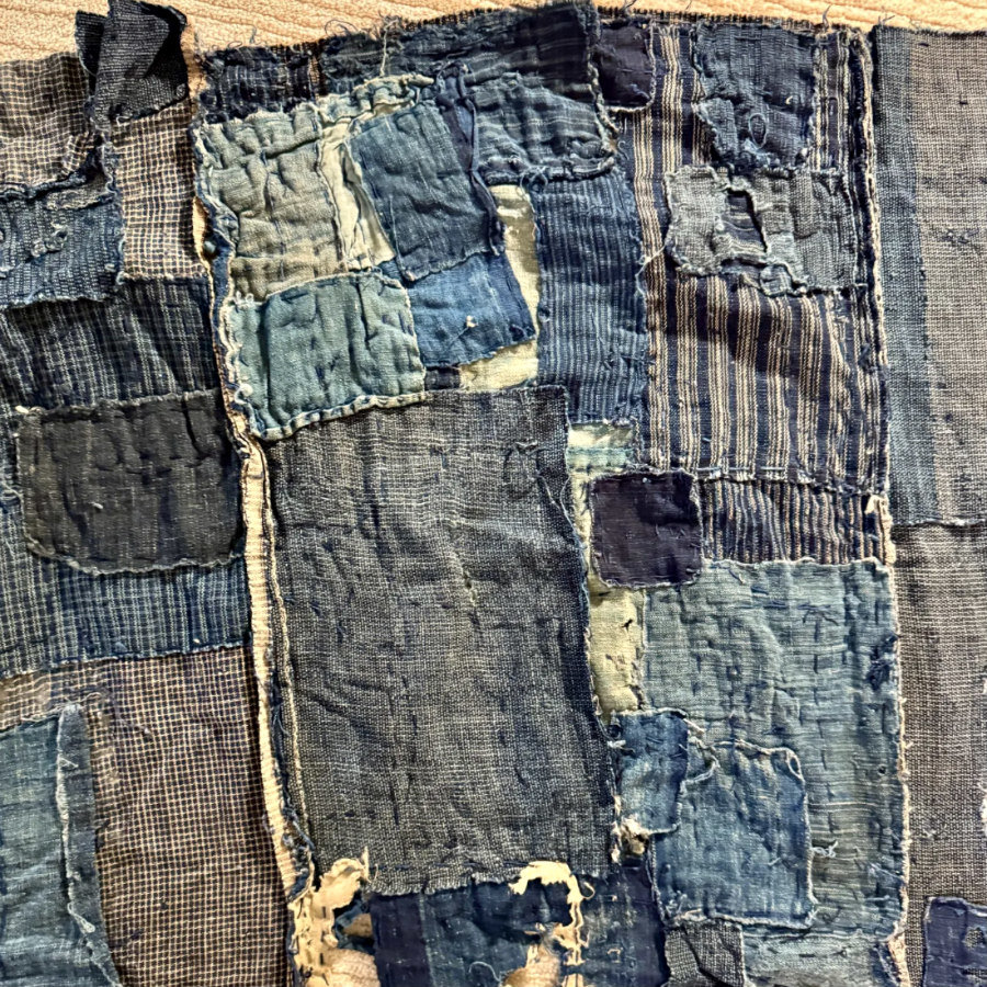 Antique Japanese Boro Textile Fragment 1