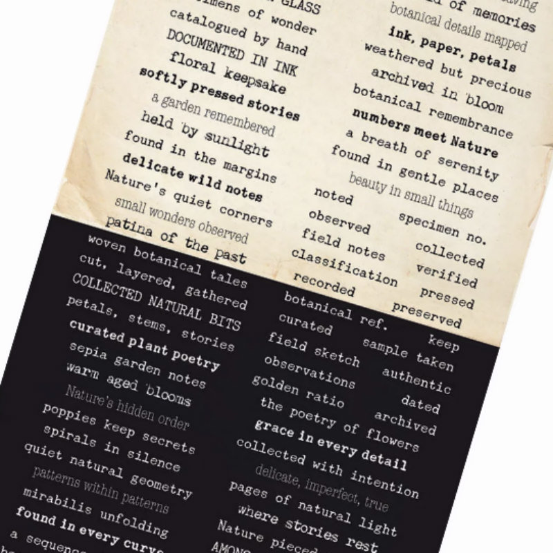 7 Dots Studio Word Stickers: Botanica
