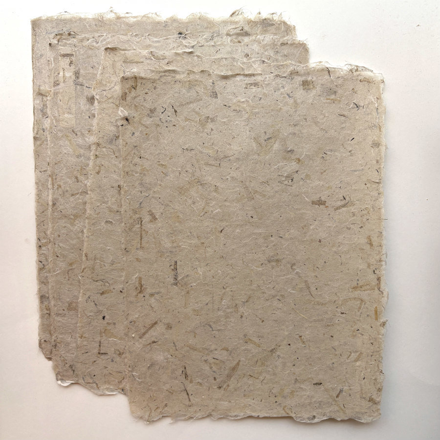 RESTOCKED: Natural Handmade Paper: Milkweed Fiber Autumn Harvest