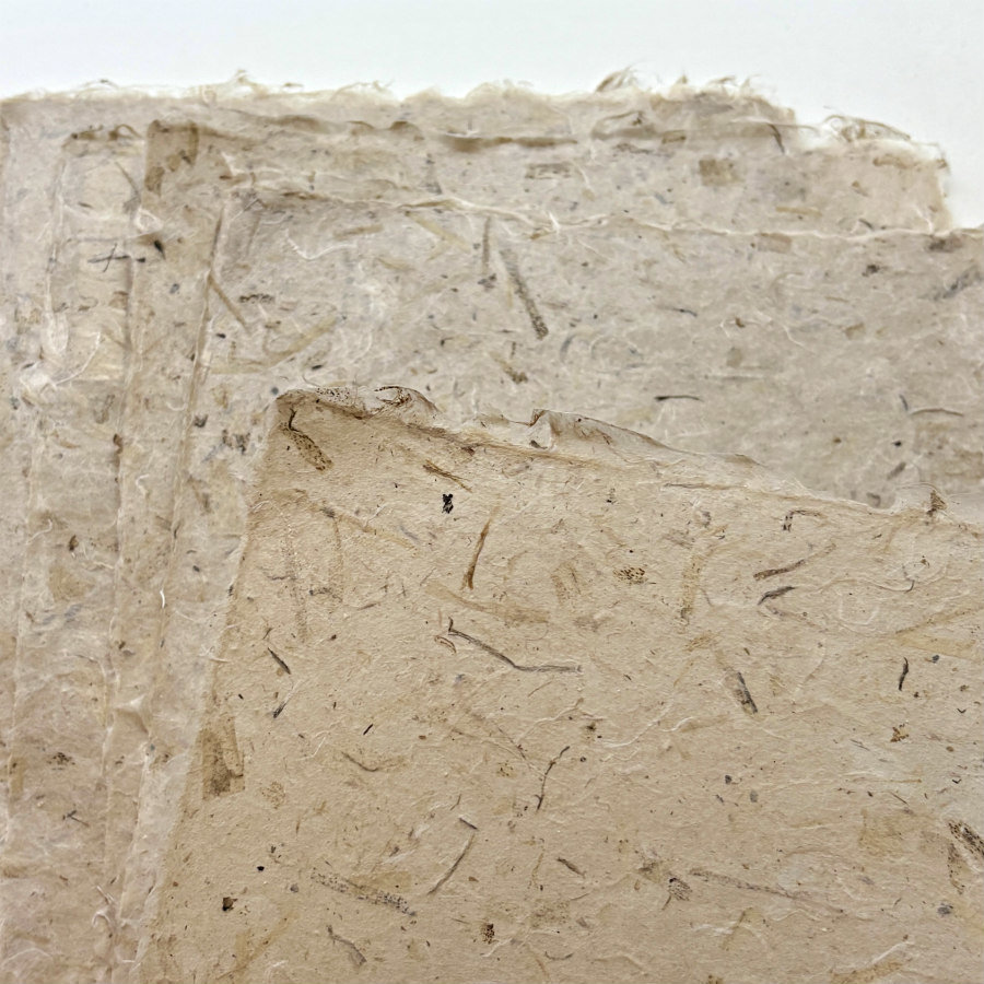 RESTOCKED: Natural Handmade Paper: Milkweed Fiber Autumn Harvest