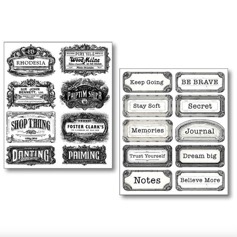 Ciao Bella Transparent Adhesive Sheets: Lithographs