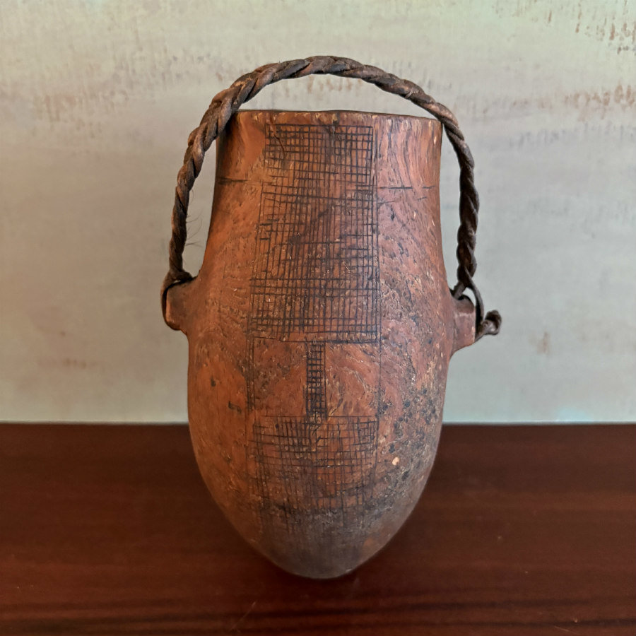 SOLD: East African Wooden Container 