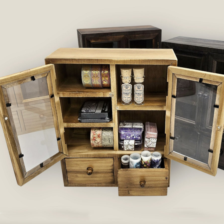 Desktop Wooden Storage Cabinet