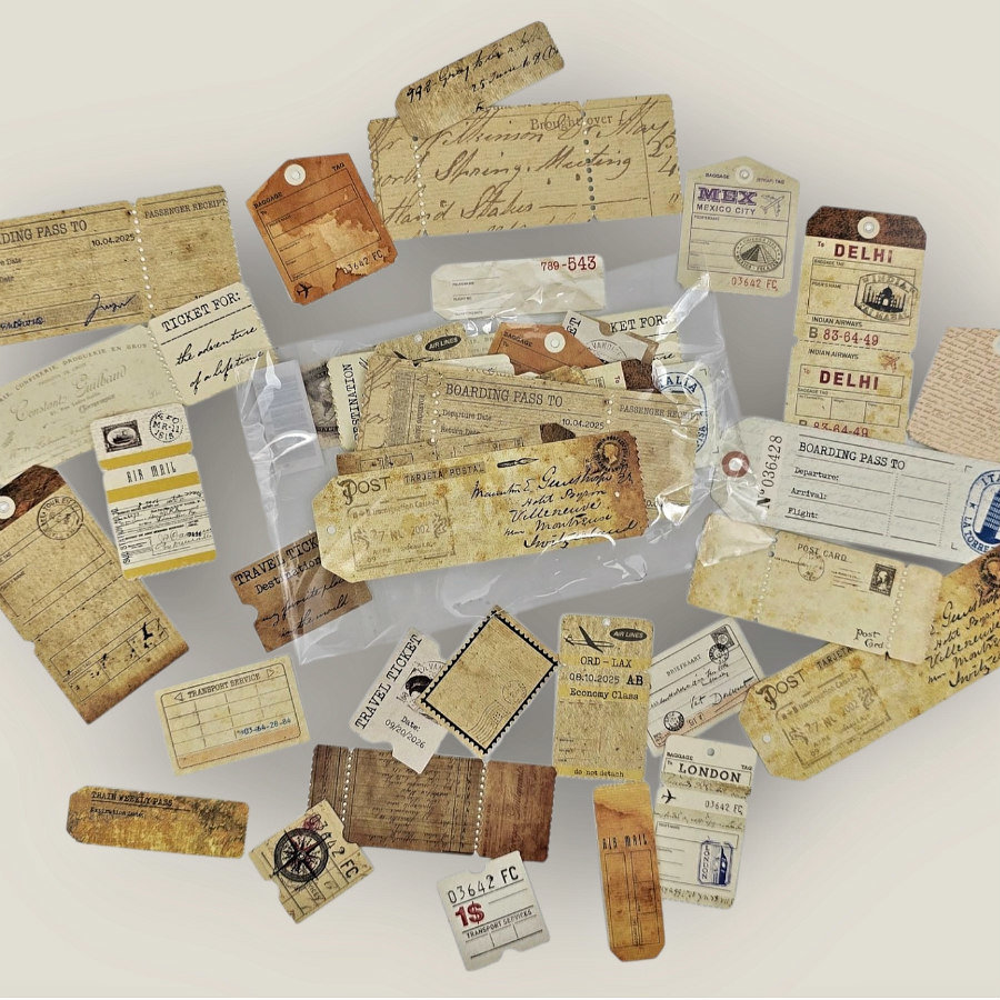 Tickets & Tags Ephemera Cutouts