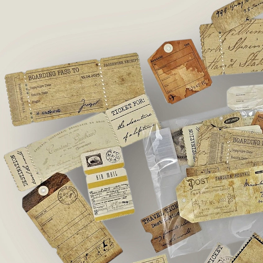 Tickets & Tags Ephemera Cutouts