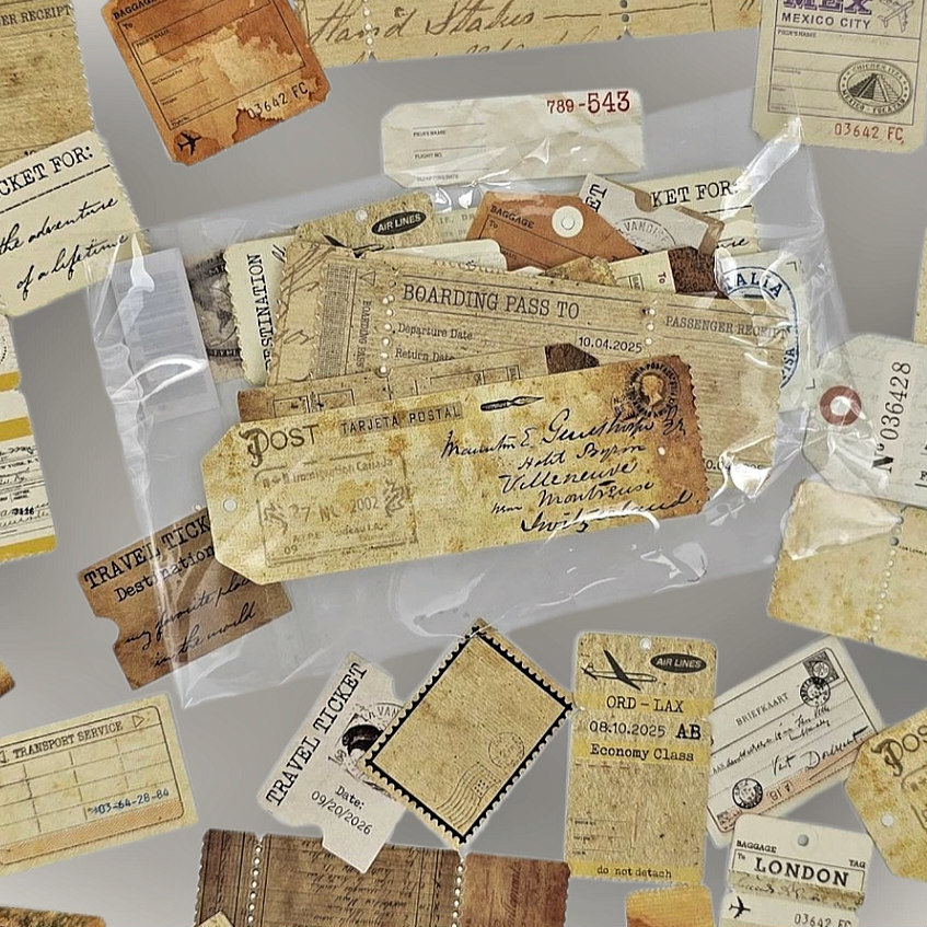 Tickets & Tags Ephemera Cutouts