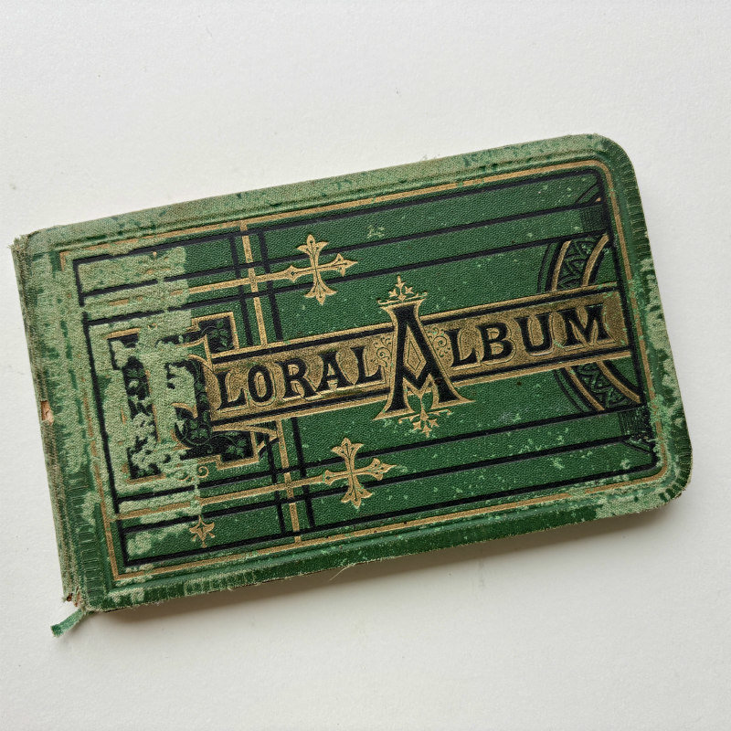 1800s Floral Album Autograph Book