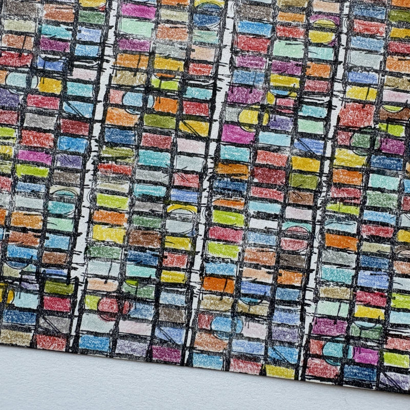 Original Art Sample Series of 4: Rhythm 