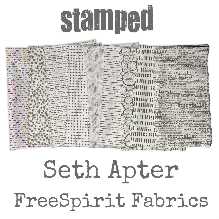 Seth Apter FreeSpirit Fabric Stamped: Fat Quarter Bundle