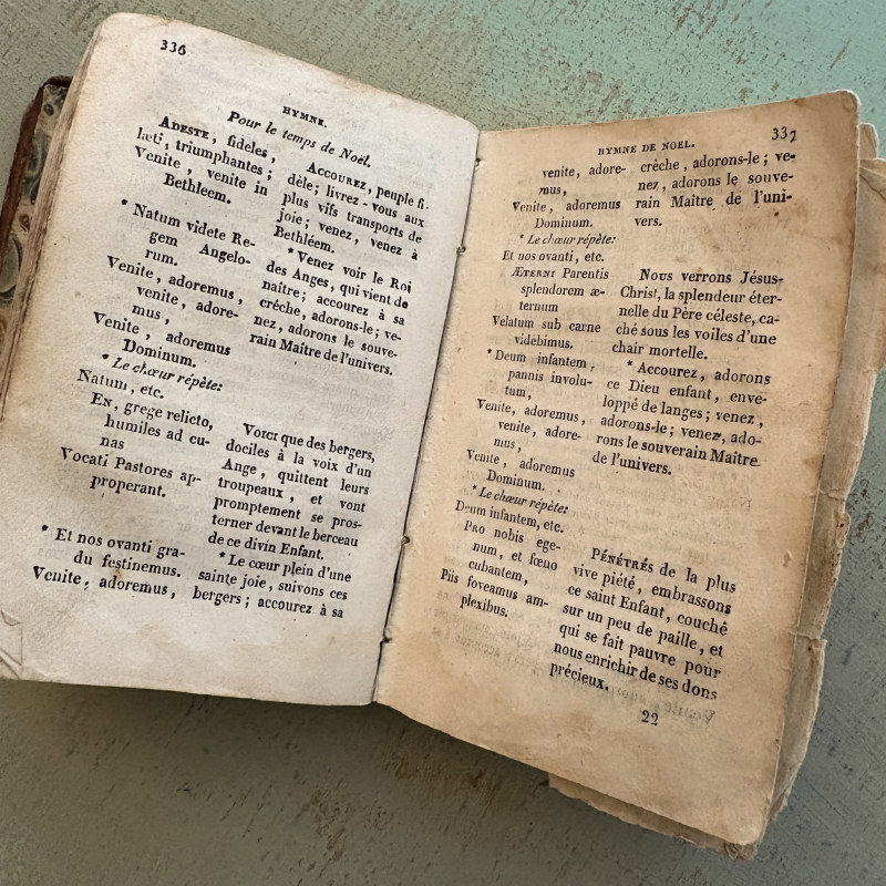 SOLD: Antique French-Latin Book