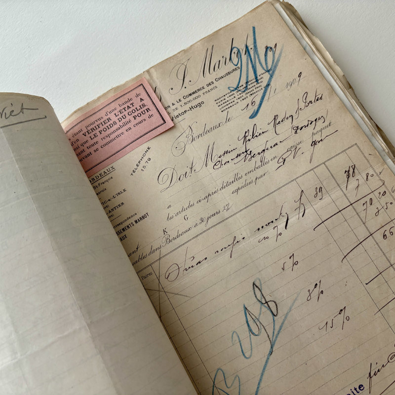 NEW: Antique French Ephemera & Receipts: Set of 7