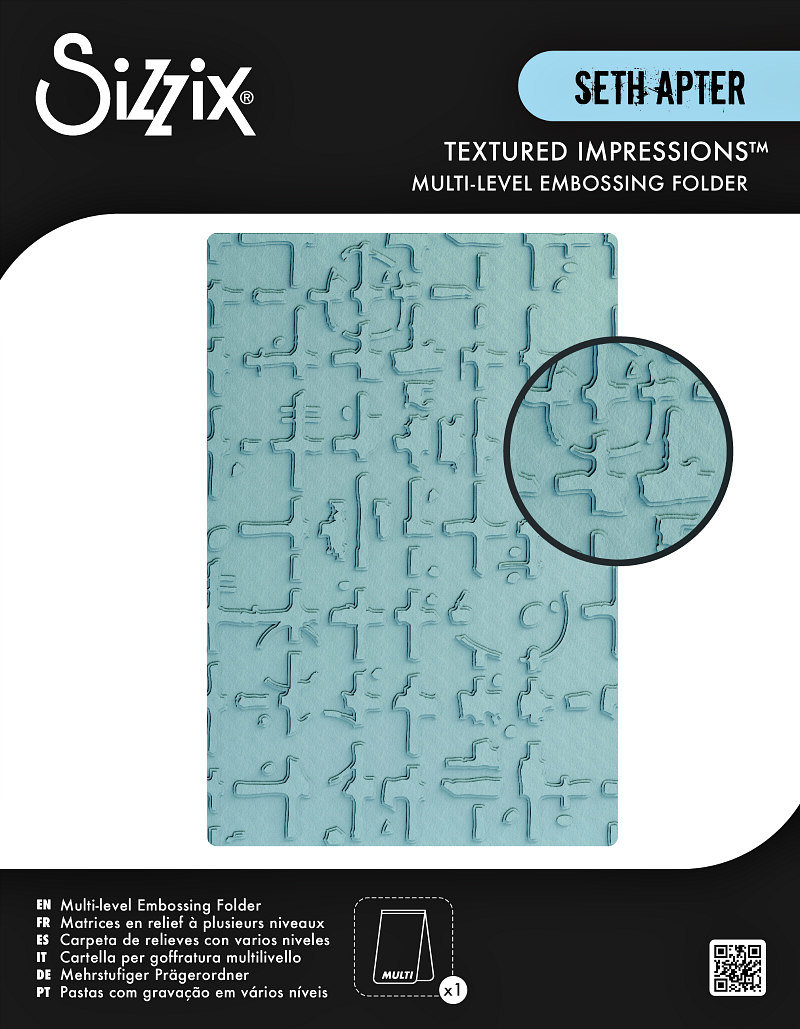Sizzix Multi-Level Embossing Folder: Grid Graph
