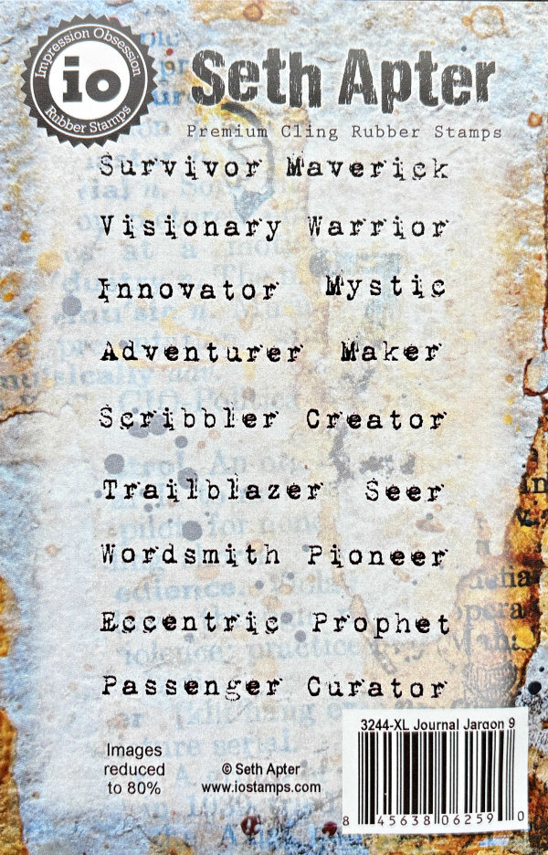 SOLD: Journal Jargon 9 Cling Rubber Stamp Set