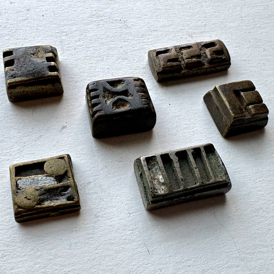 African Mini Jewelry Molds: Set of 6