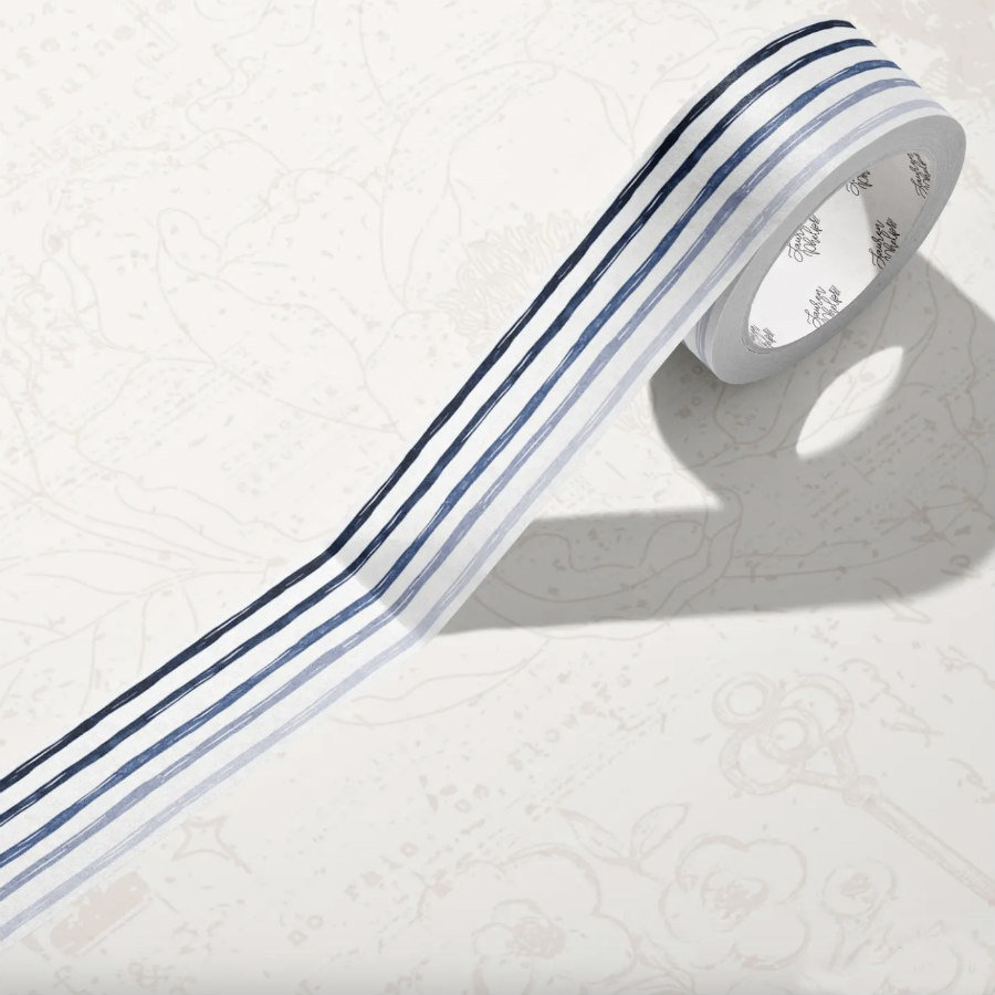 Lauren Phelps Stripes Washi Tape: Blue