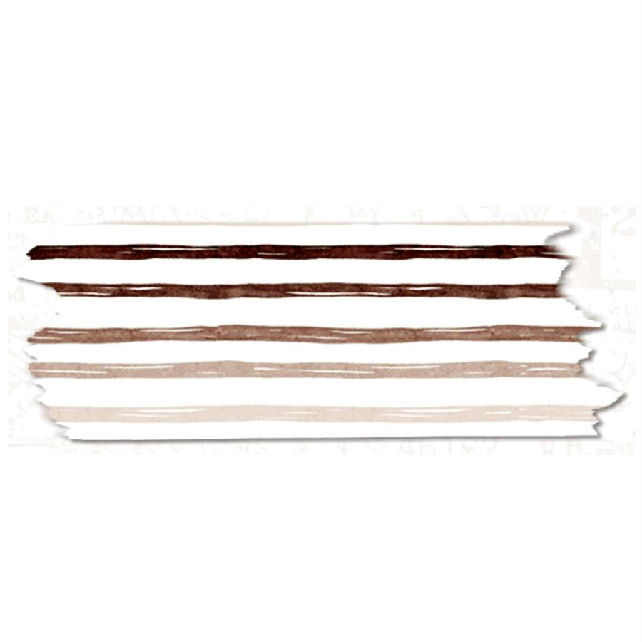 Lauren Phelps Stripes Washi Tape: Coffee