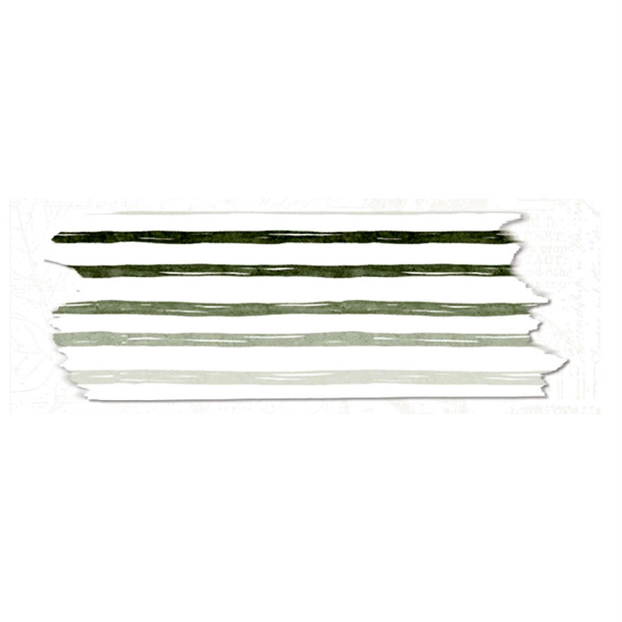 Lauren Phelps Stripes Washi Tape: Green