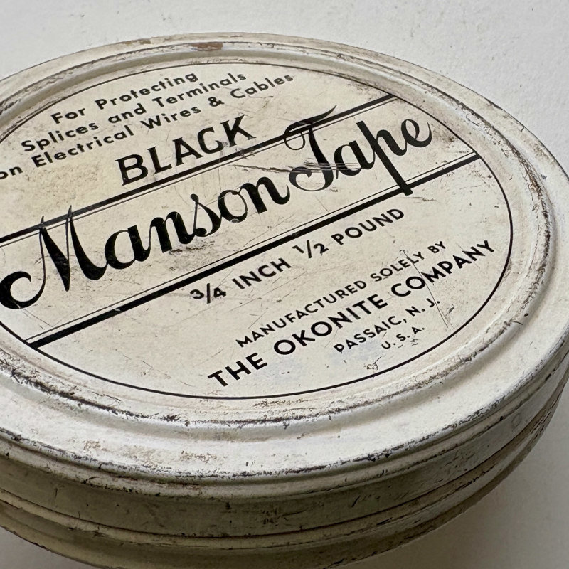 SOLD: Vintage Manson Tape in Tin