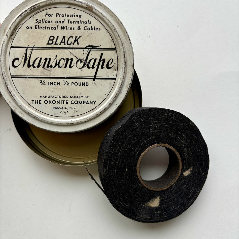 SOLD: Vintage Manson Tape in Tin