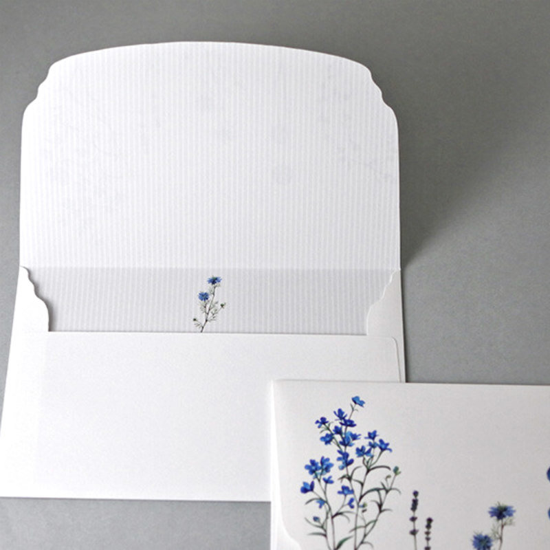 Letter Set: Blue Flowers