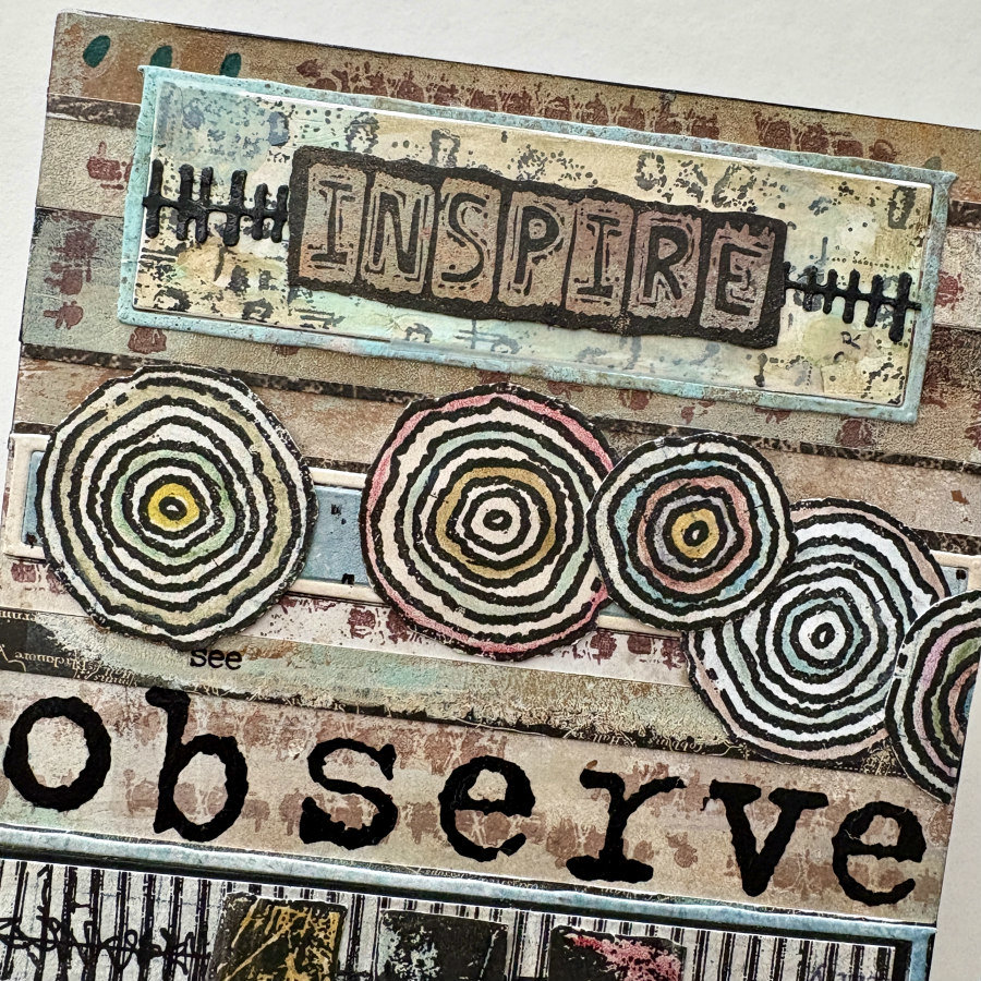 Seth Apter Observe: Original Mixed Media Art