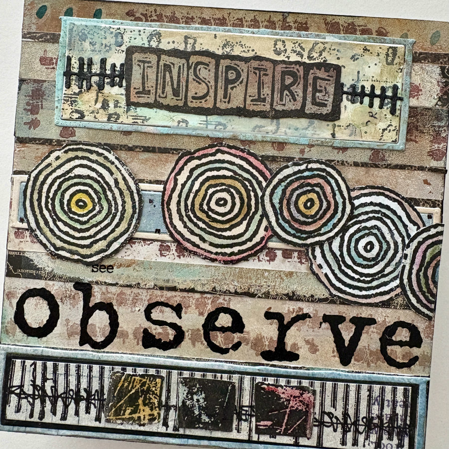 Seth Apter Observe: Original Mixed Media Art