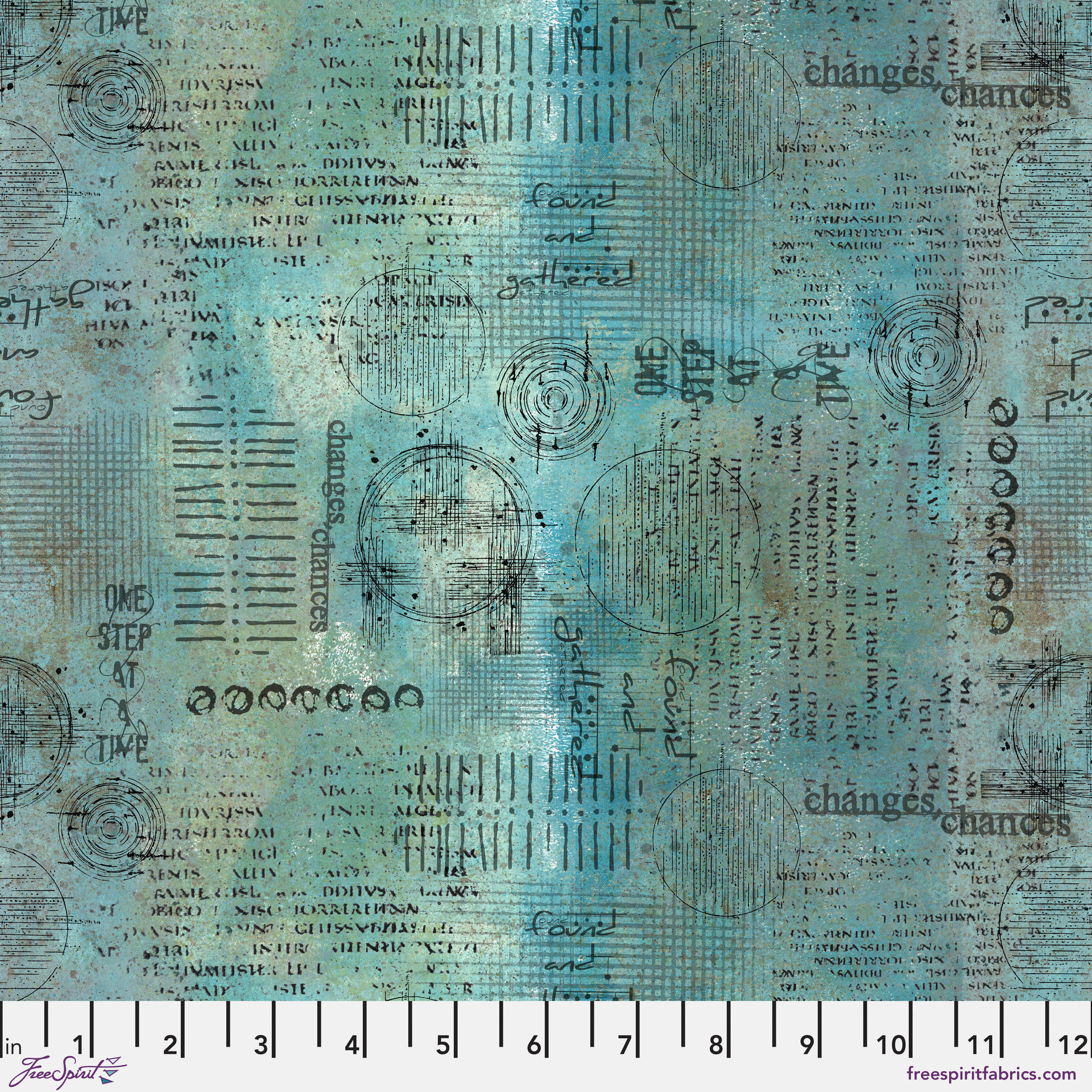 FreeSpirit On Your Mark Fabric 1 Yard Cut: Assemblage