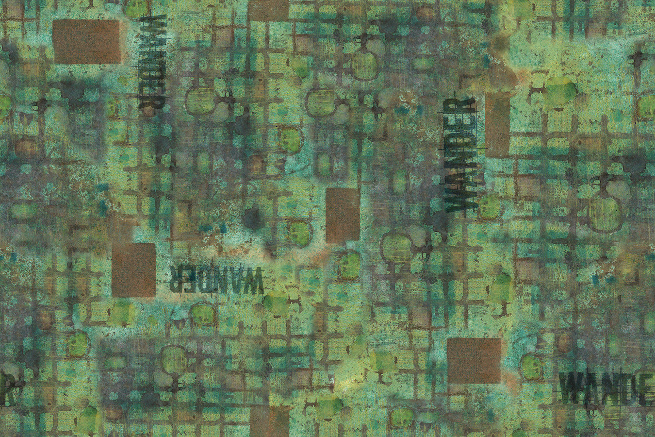 FreeSpirit On Your Mark Fabric 1/2 Yard Cut: Wander