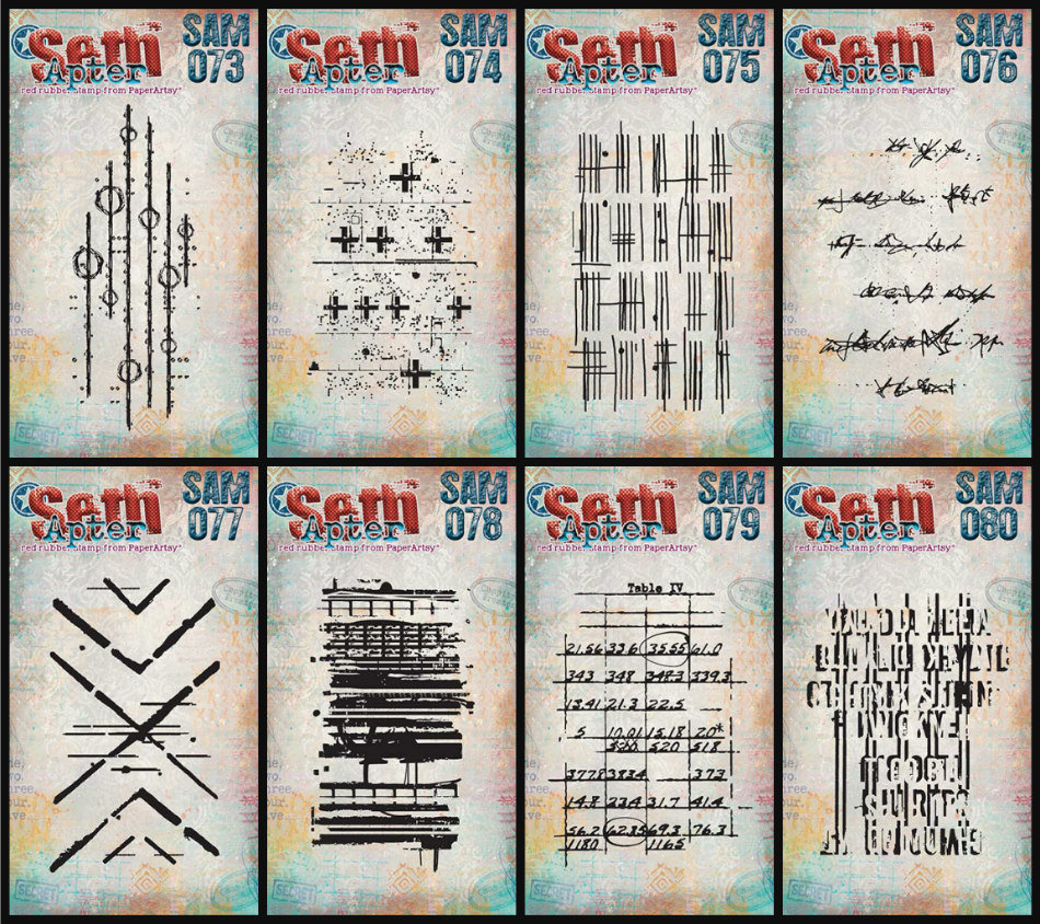 PaperArtsy Mini Stamps Set: 073-080