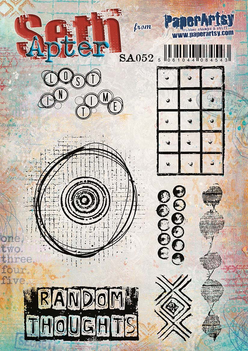 PaperArtsy Cling Rubber Stamp Trio: 52, 53, 54