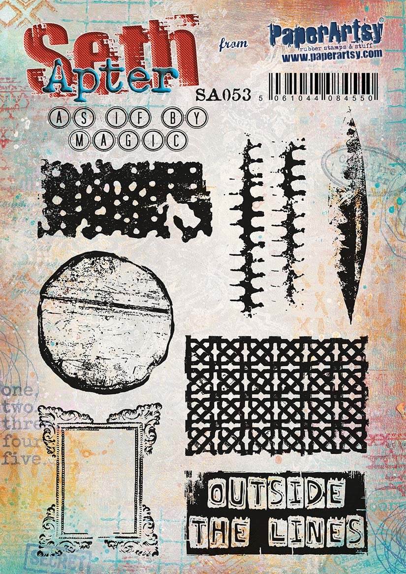 PaperArtsy Cling Rubber Stamp Trio: 52, 53, 54
