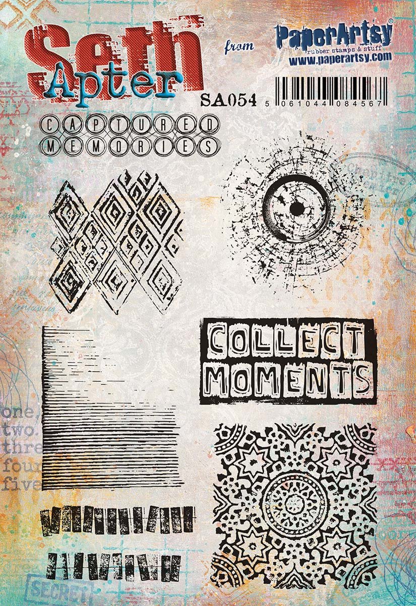 PaperArtsy Cling Rubber Stamp Trio: 52, 53, 54