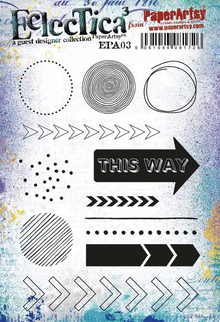 PaperArtsy 03 Cling Rubber Stamp Set