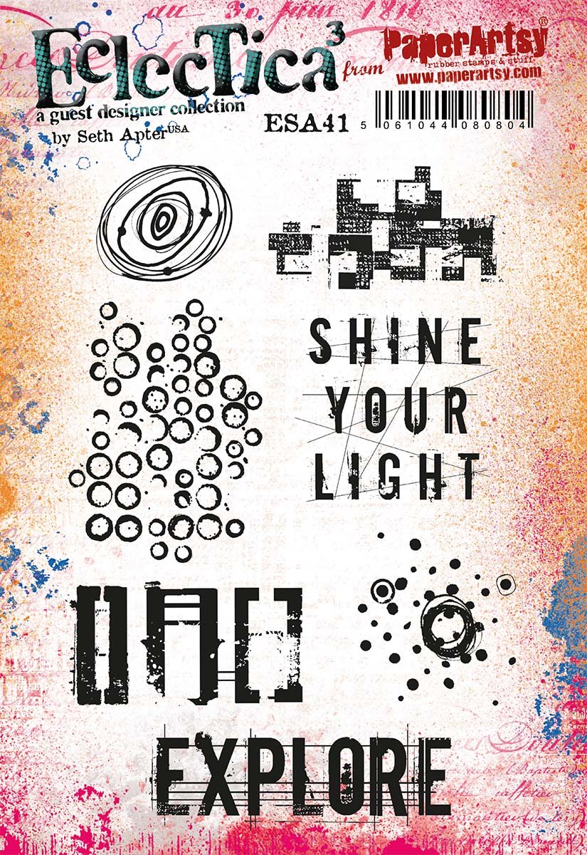 PaperArtsy 41 Cling Rubber Stamp Set