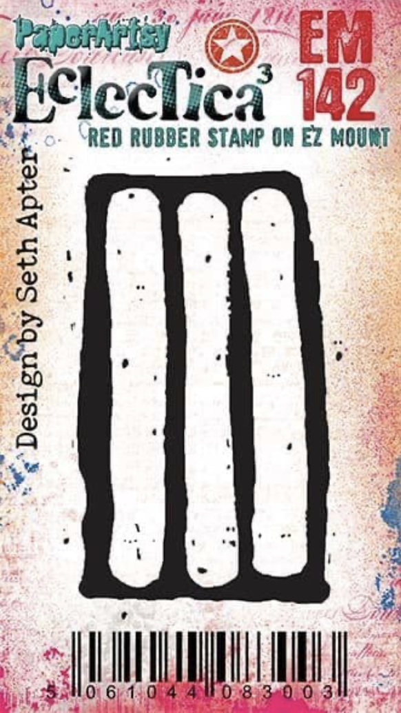 BACKORDERED: PaperArtsy Mini 142 Cling Rubber Stamp