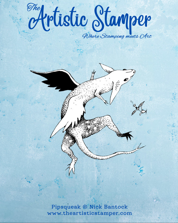 Nick Bantock Cling Rubber Stamp: Pipsqueak
