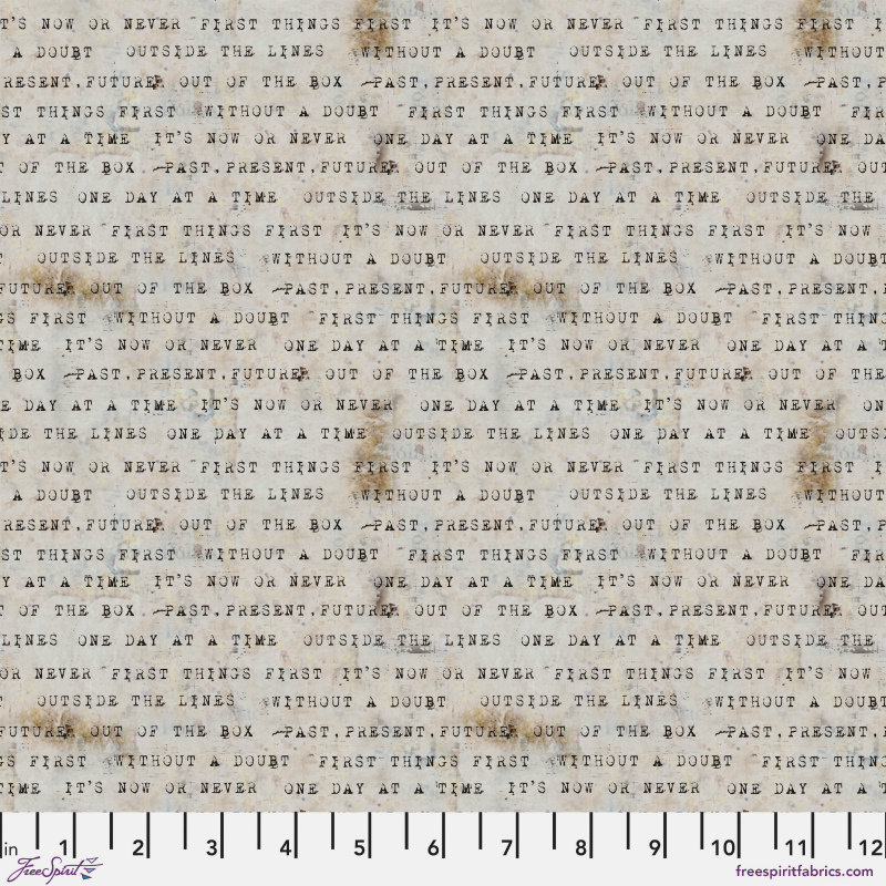 FreeSpirit Live Out Loud Fabric 1/2 Yard Cut: Mantra