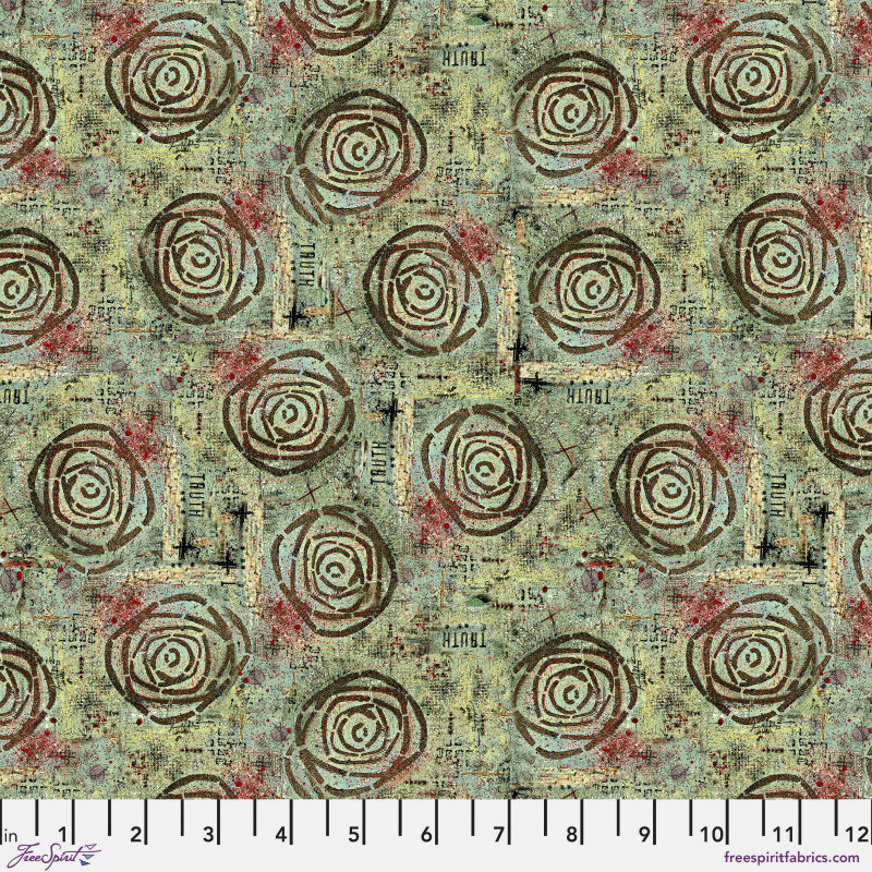 FreeSpirit Live Out Loud Fabric 1/2 Yard Cut: Truth