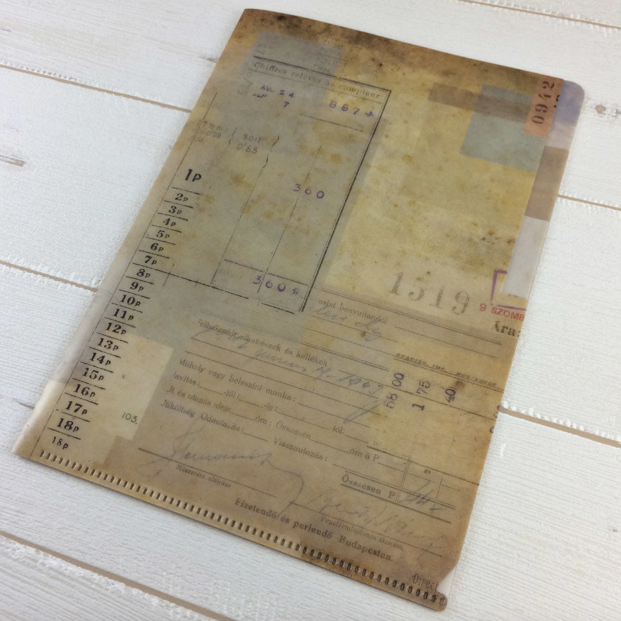 Clear 3-Pocket Folder: Vintage Light