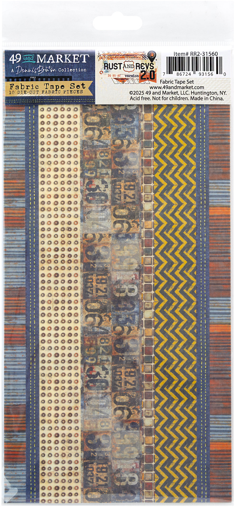 49 and Market Rust & Revs 2.0: Fabric Tape Strips