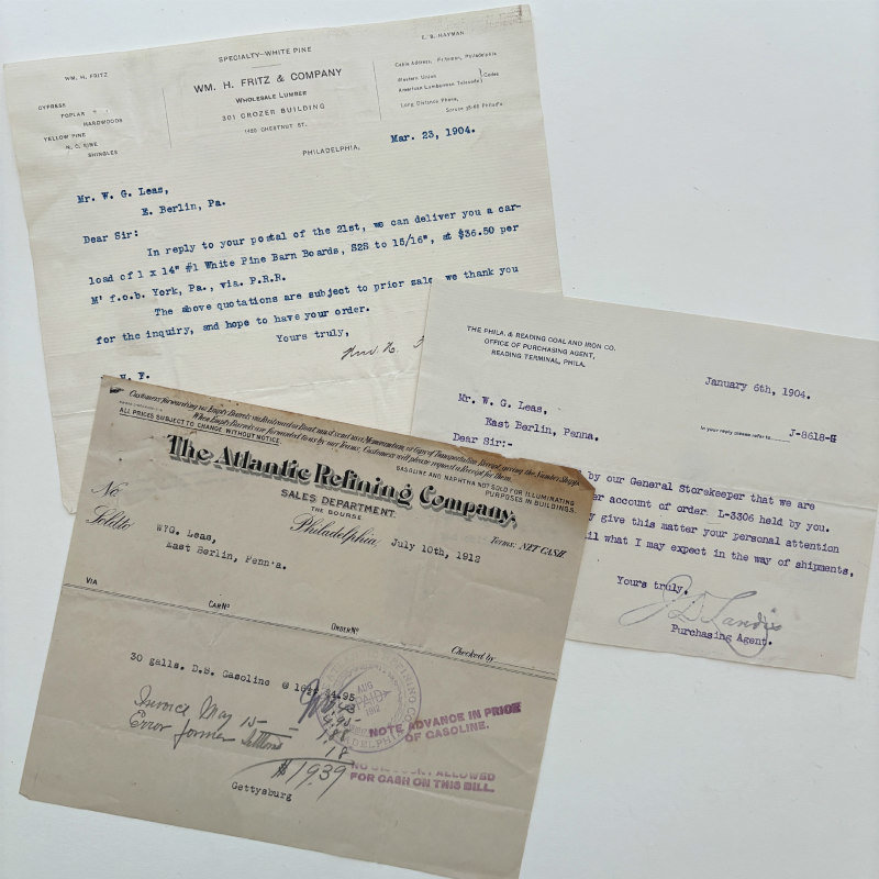 Original Ephemera: 1900s-1930s American Paper Set of 3